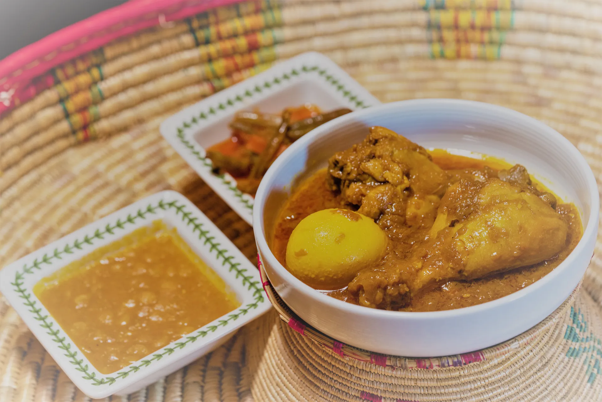 Doro Aletcha Ethiopian dish at Mesob