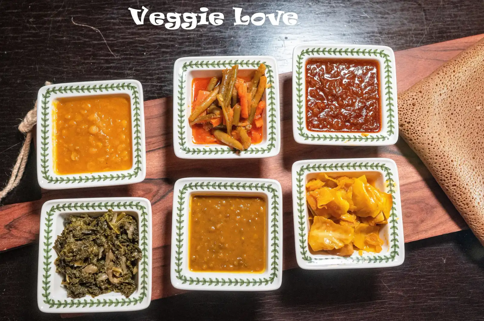 Vegetable Sampler for 1 Ethiopian dish at Mesob