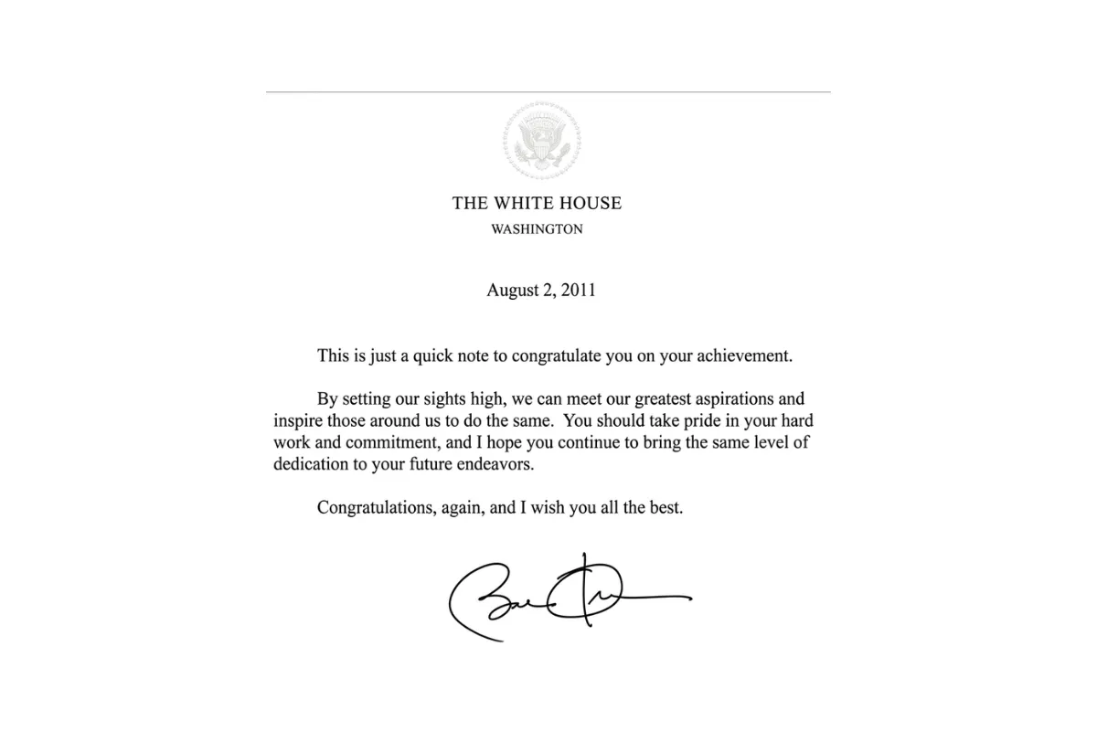 White House recognition of Mesob's owners, 2011